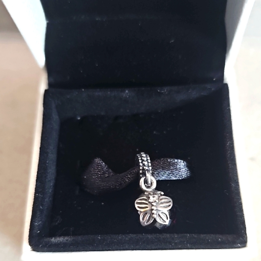 Authentic Pandora Butterfly/Crystal Charm - Picture 2 of 3